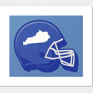 Kentucky Outline Football Helmet Posters and Art